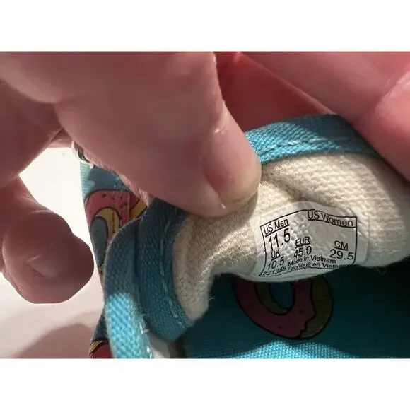 Vans OF Odd Future Sk8-Hi Shoes OF Donut Scuba Blue Size 11.5 Men RARE - Picture 7 of 9